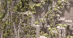 Сложная 3D-печатная стена из песка Барри Уорка украшает Музей будущего в Дубае